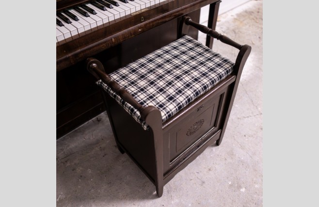 Used Hugo Thieme Mahogany Upright Piano Sold As Seen Bargain - Image 14